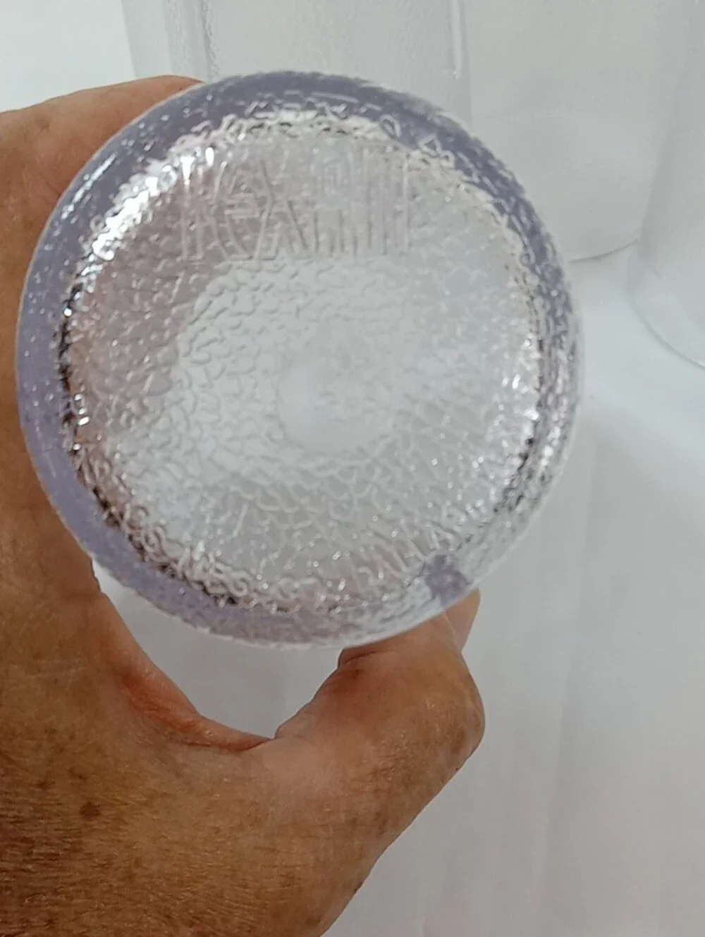 Vintage Texan Clear Pebble Textured Plastic Drinking Tumblers - Set of 10